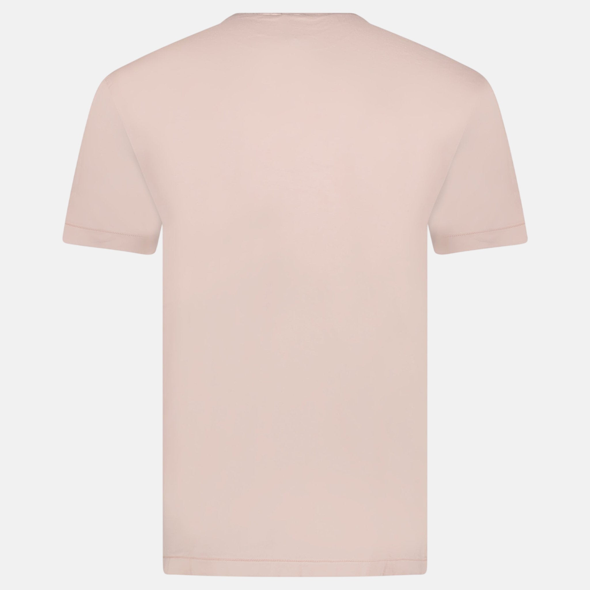 Stone Island Compass Logo Patch Cotton T-Shirt Antique Rose - northern threads
