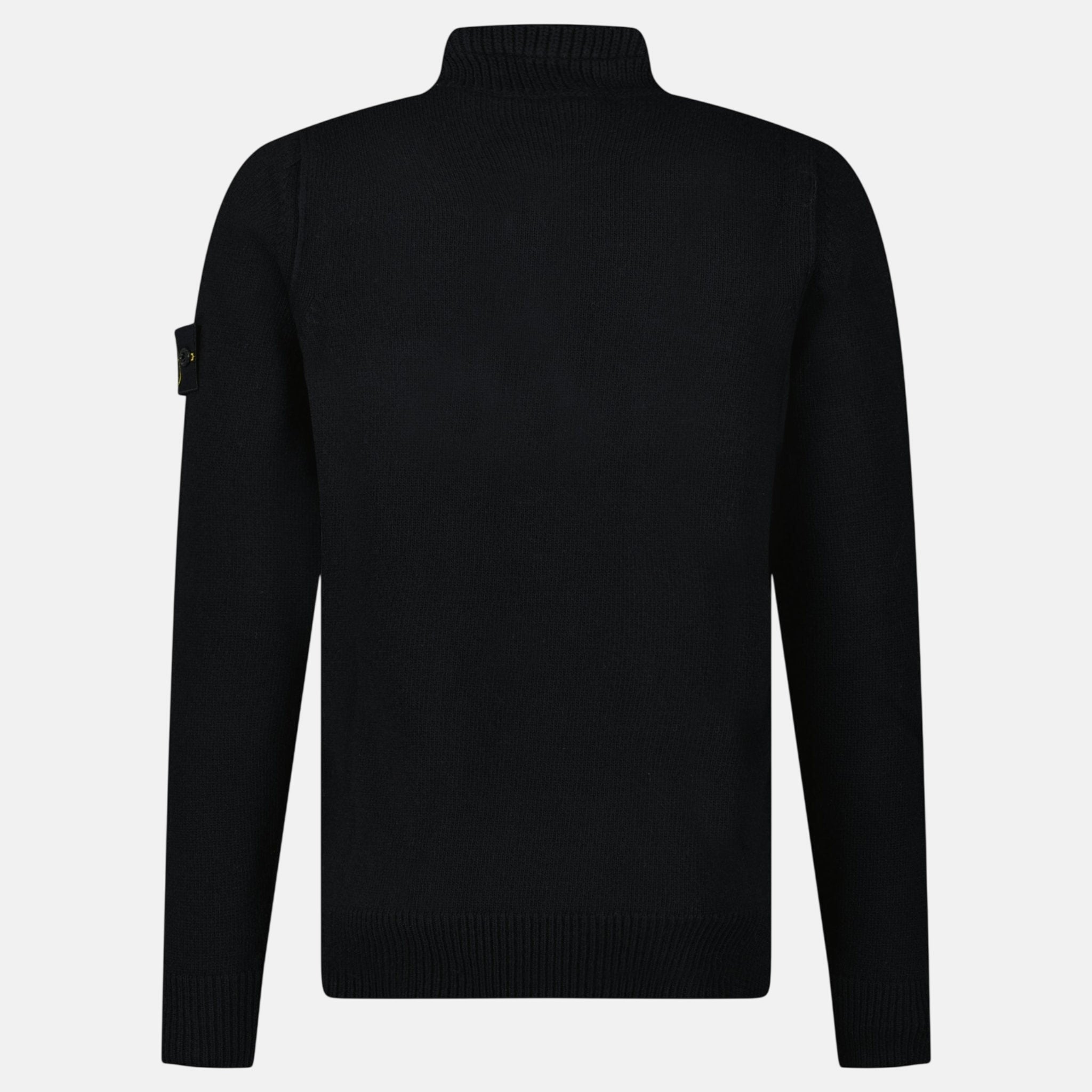 Stone Island Half - Zip Jumper Black - A2 - northern threads uk