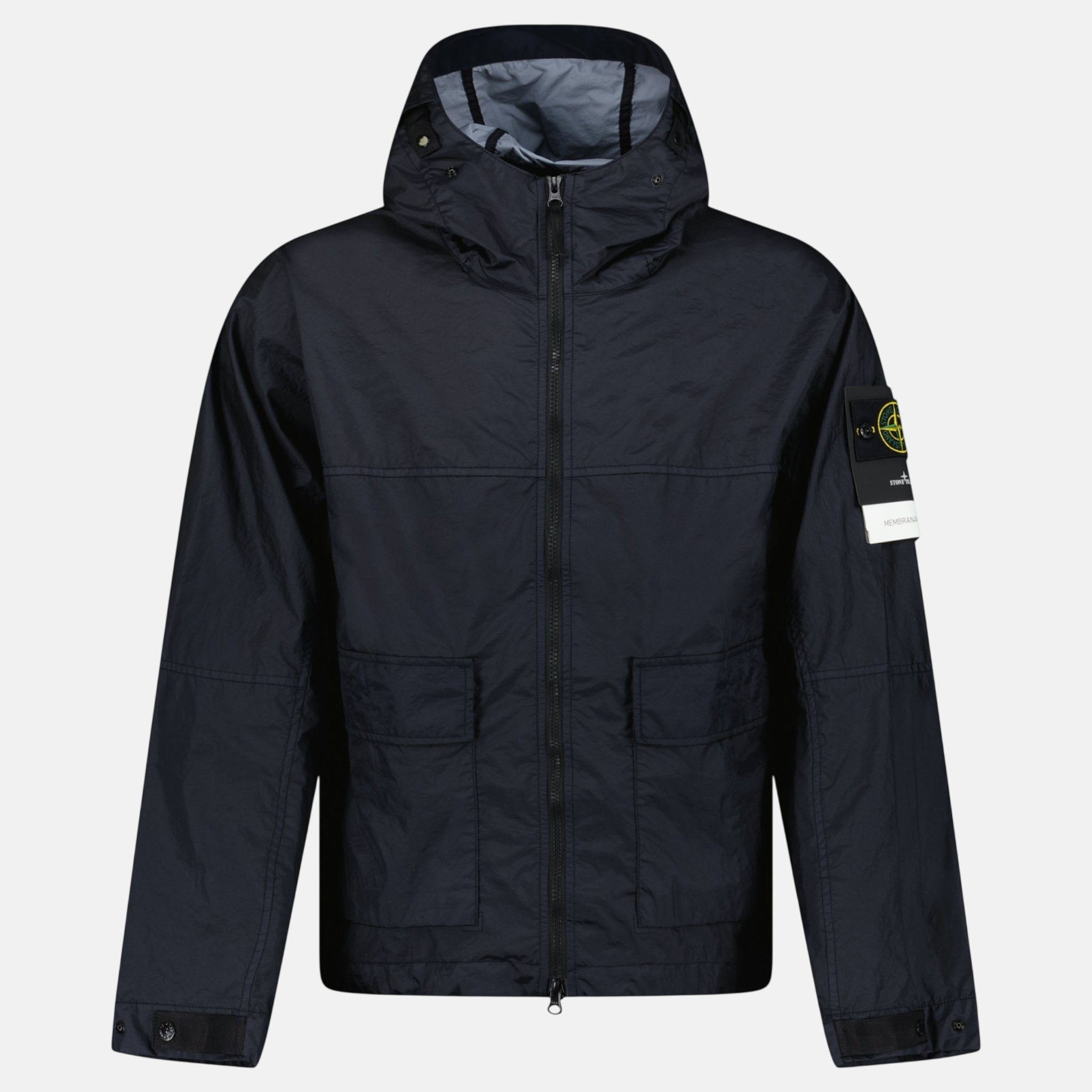 Stone Island Membrana 3L TC Hooded Jacket Navy - Rail 5 L - northern threads uk