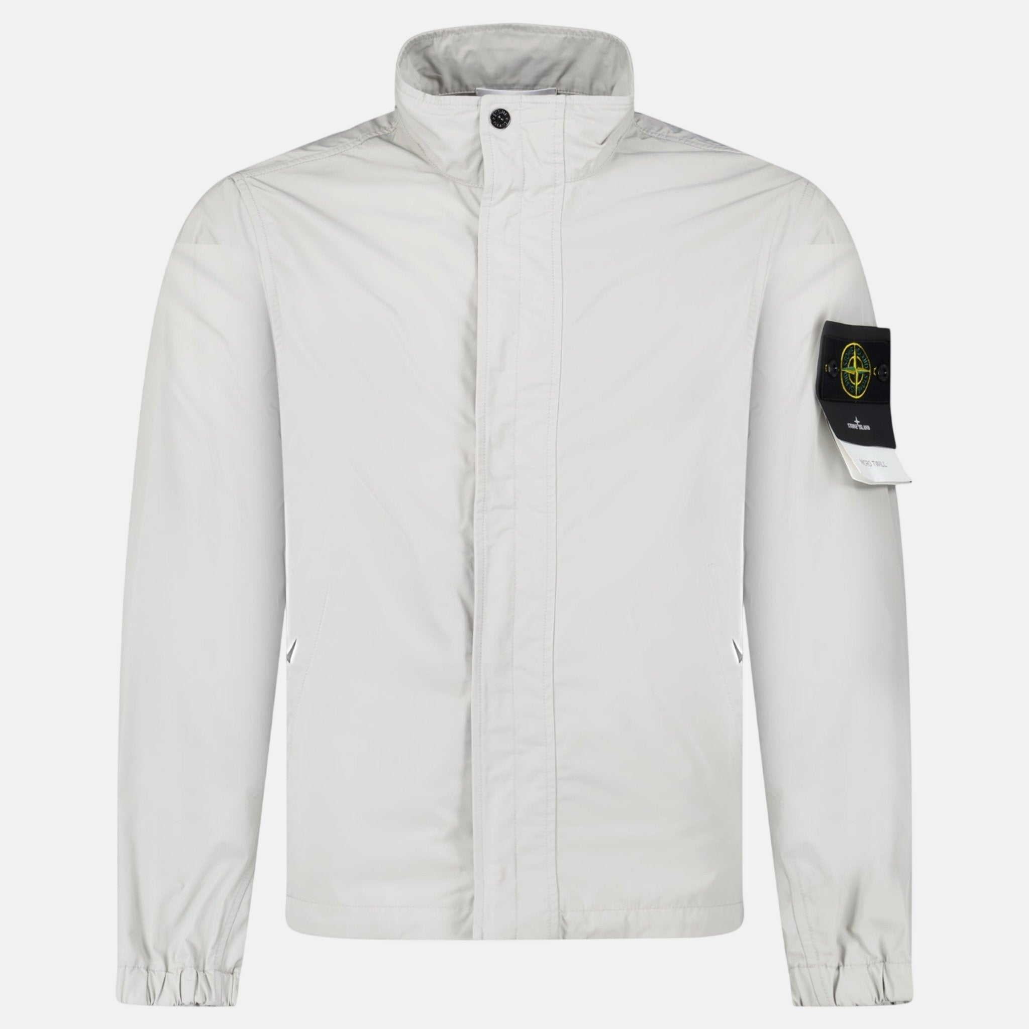 Stone Island Micro Twill Jacket Pearl Grey - Rail 5 U - northern threads uk