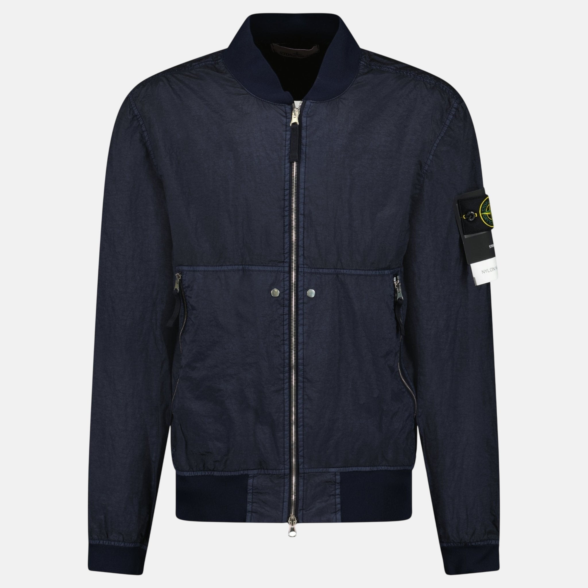 Stone Island Nylon Metal Watro - TC Bomber Jacket Navy - sku-56535783014781 - northern threads uk