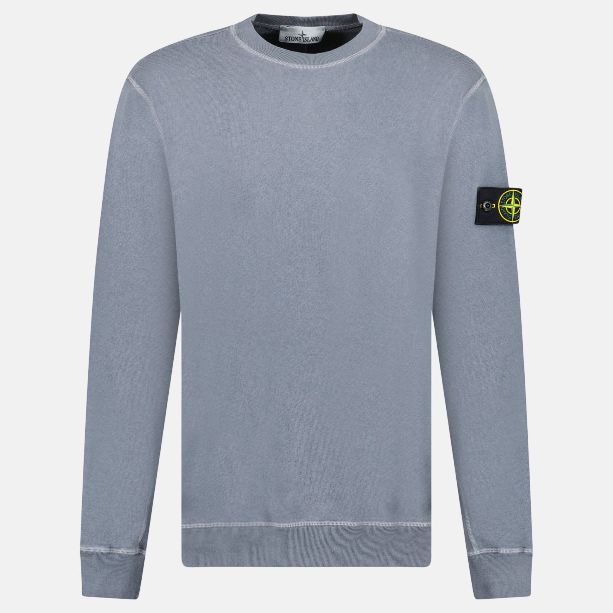 Buy Stone Island Old Effect Crewneck Sweatshirt Dark Blue 