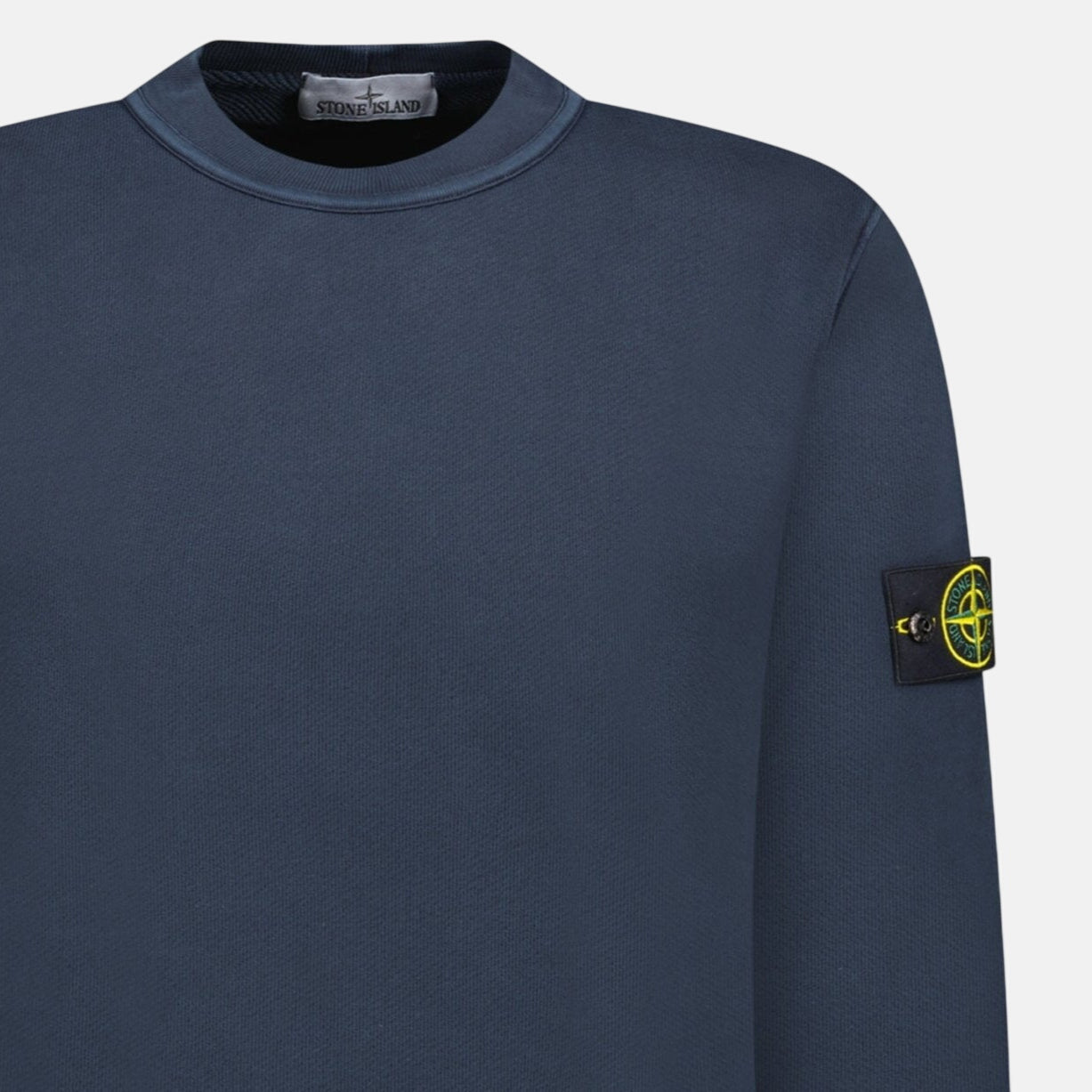 Stone Island Old Effect Crewneck Sweatshirt Navy - northern threads