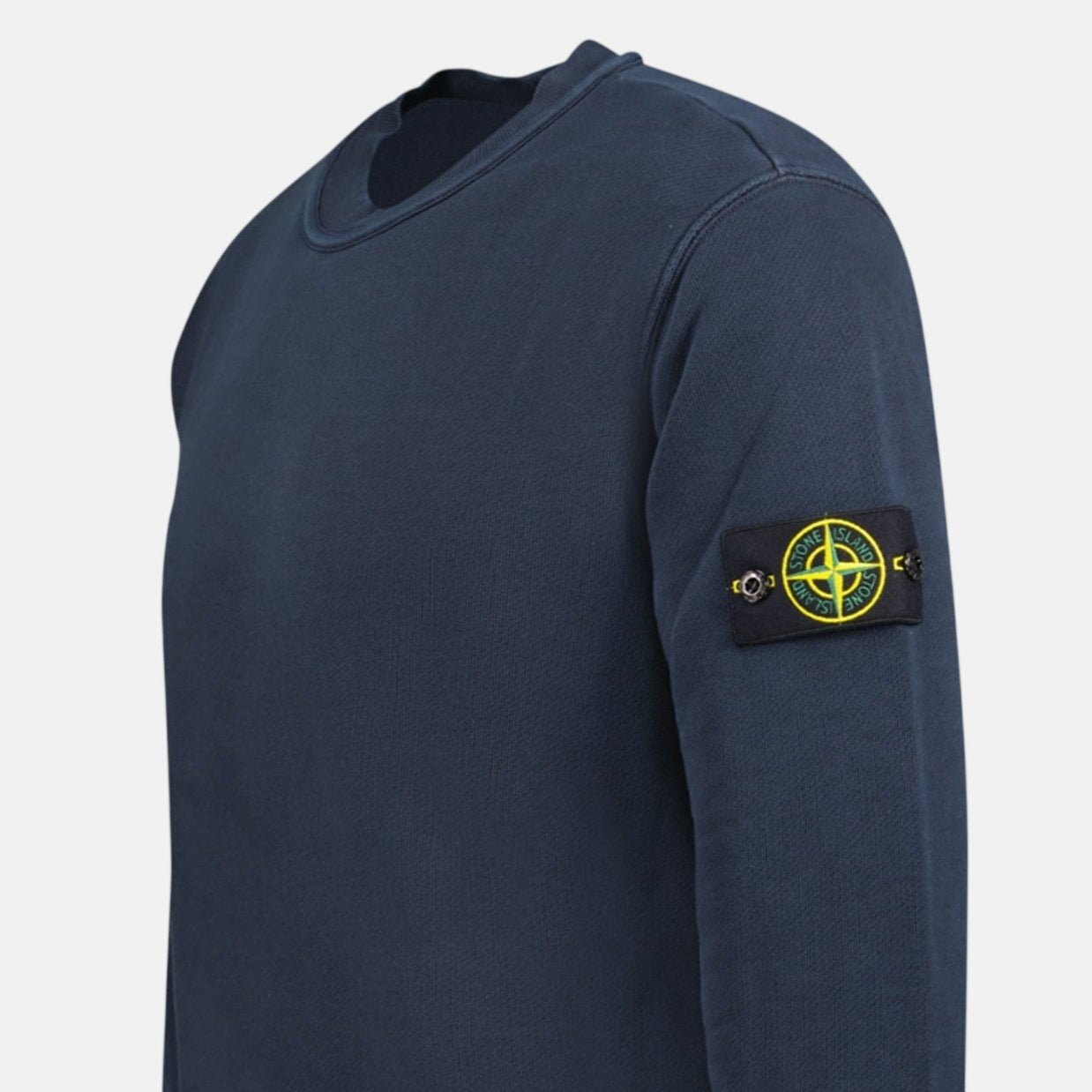 Stone Island Old Effect Crewneck Sweatshirt Navy - northern threads