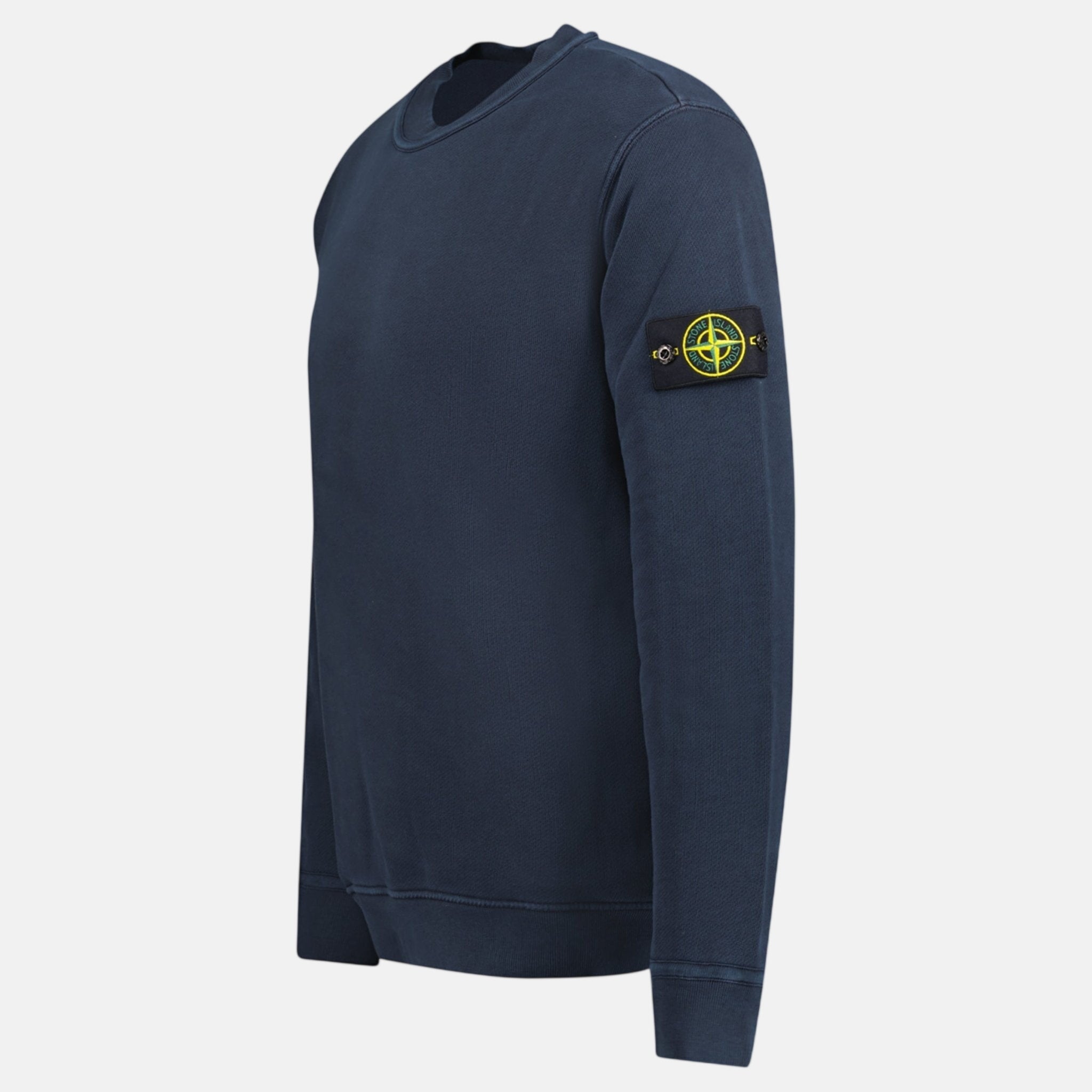Stone Island Old Effect Crewneck Sweatshirt Navy - northern threads
