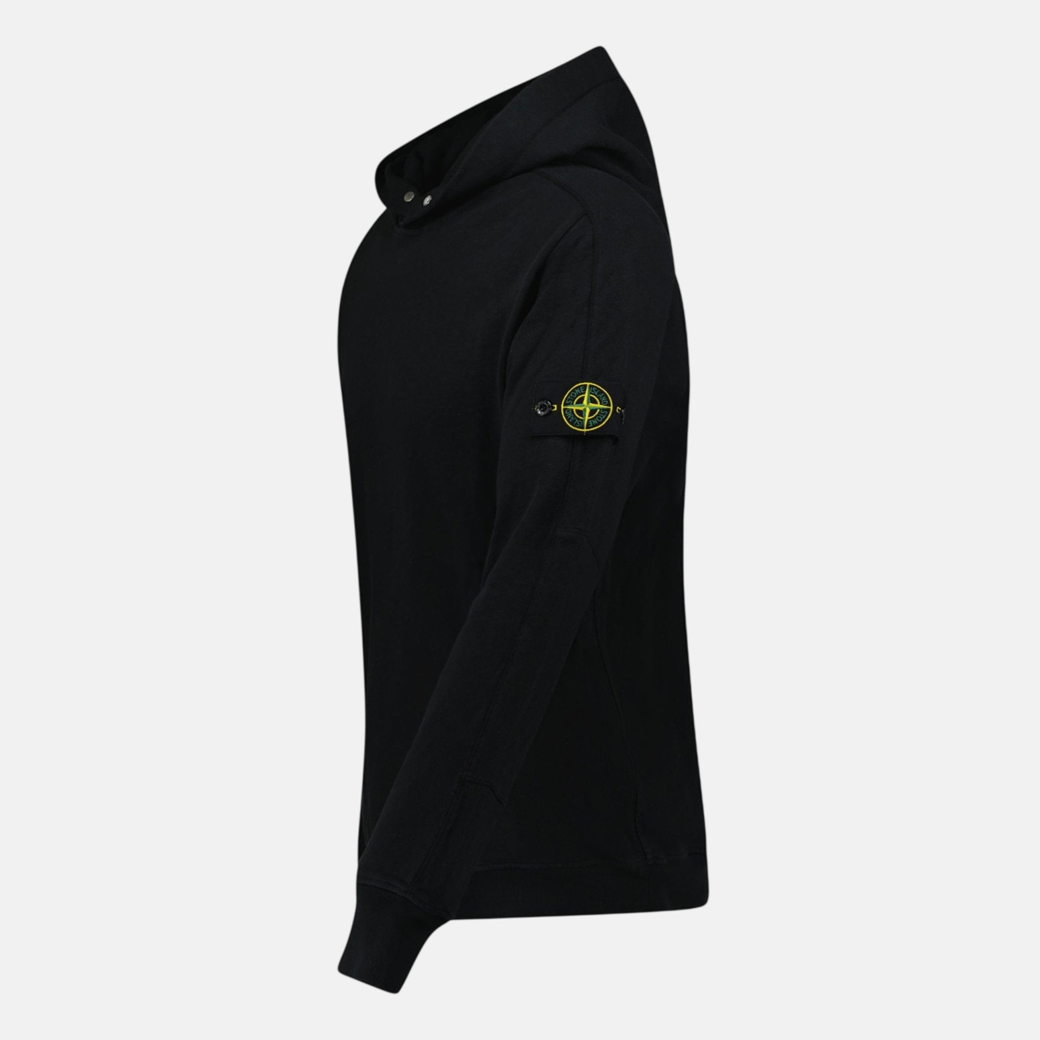 Stone Island ‘Old’ Treatment Hooded Sweatshirt Black - northern threads