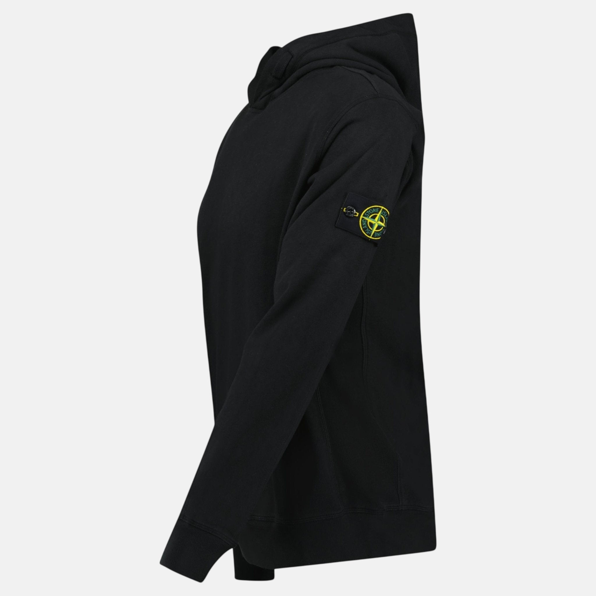 Stone Island ‘Old’ Treatment Hooded Sweatshirt Black - northern threads