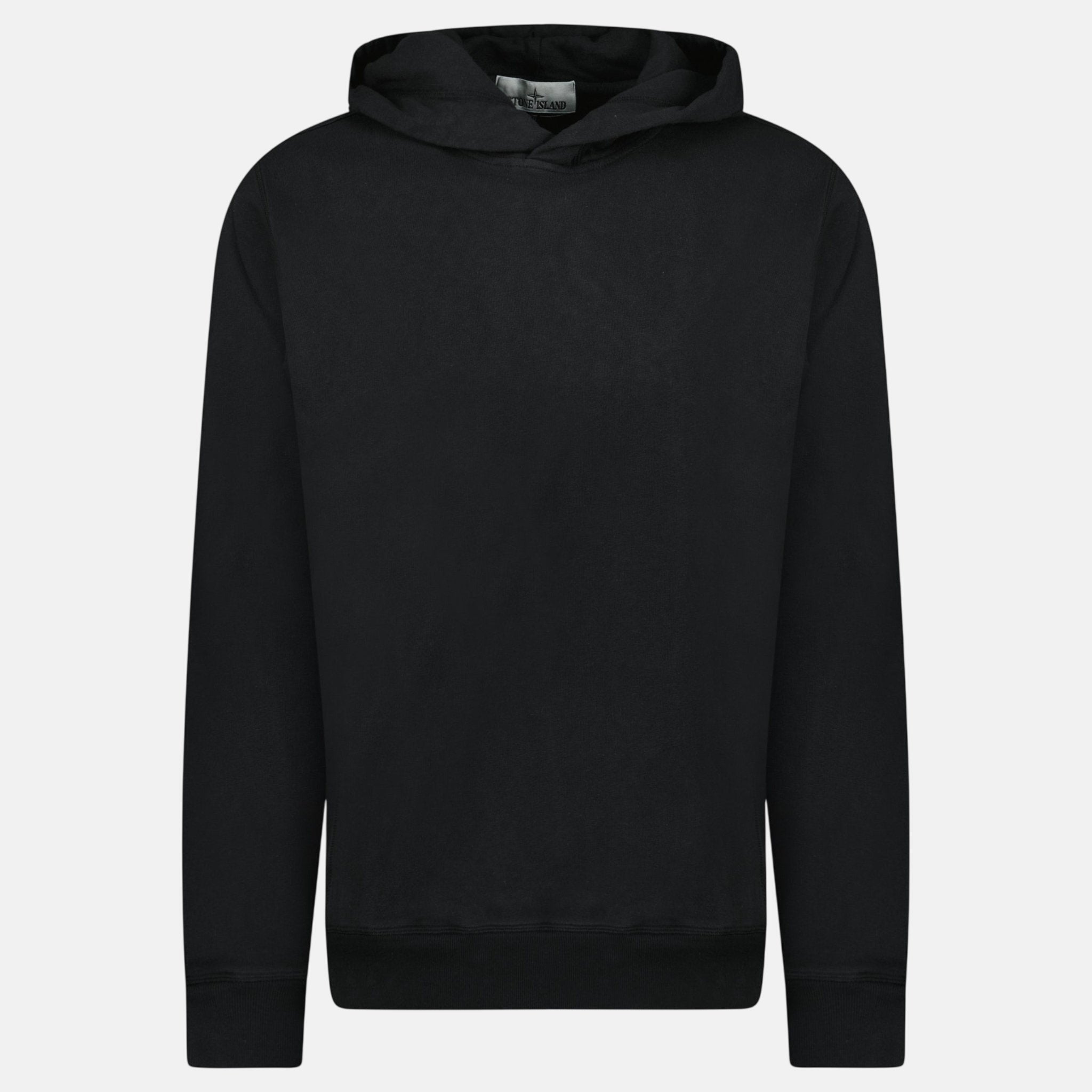 Stone Island ‘Old’ Treatment Hooded Sweatshirt Black - F36 - northern threads uk