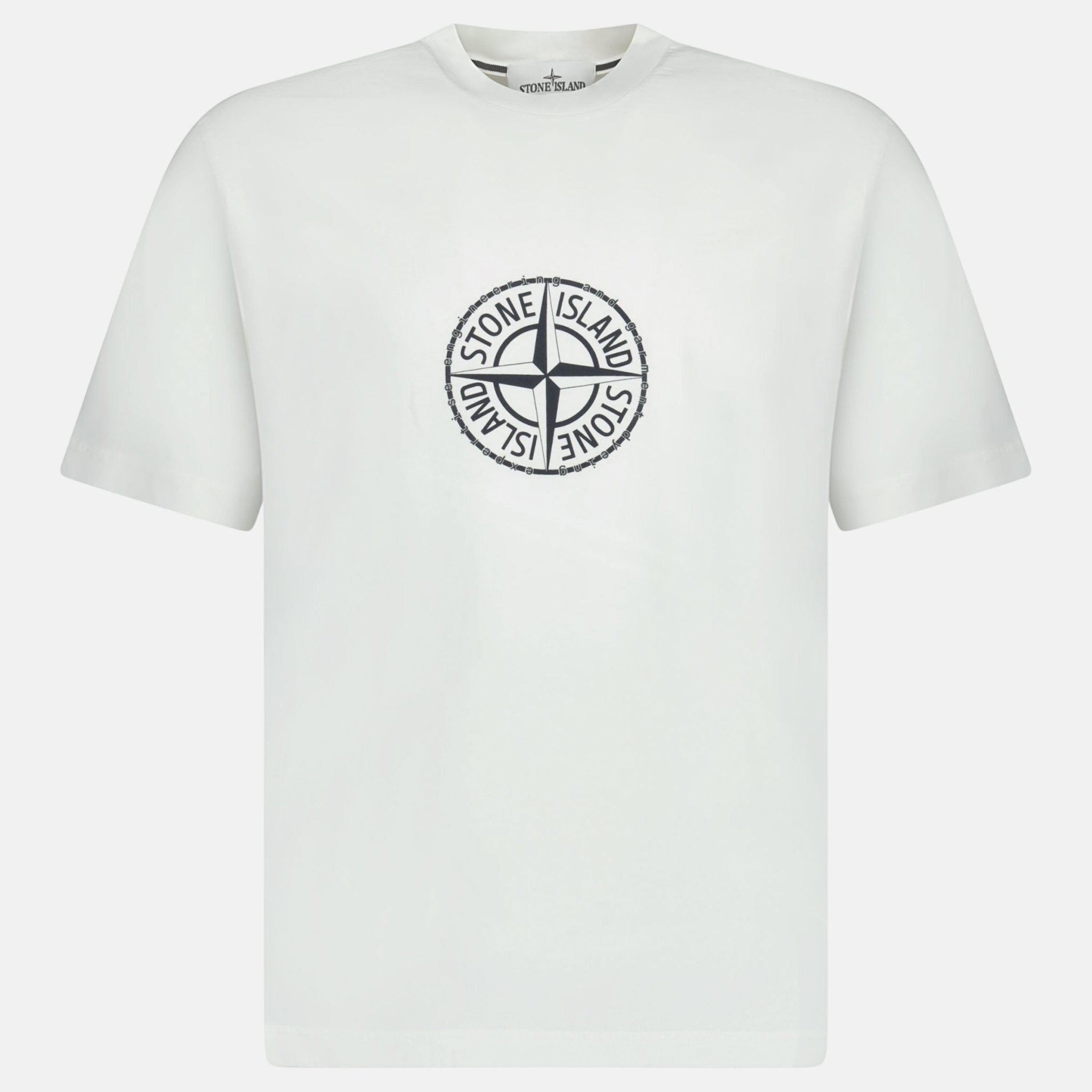 Stone Island Organic Cotton Jersey T-Shirt White - sku-57939793150333 - northern threads uk