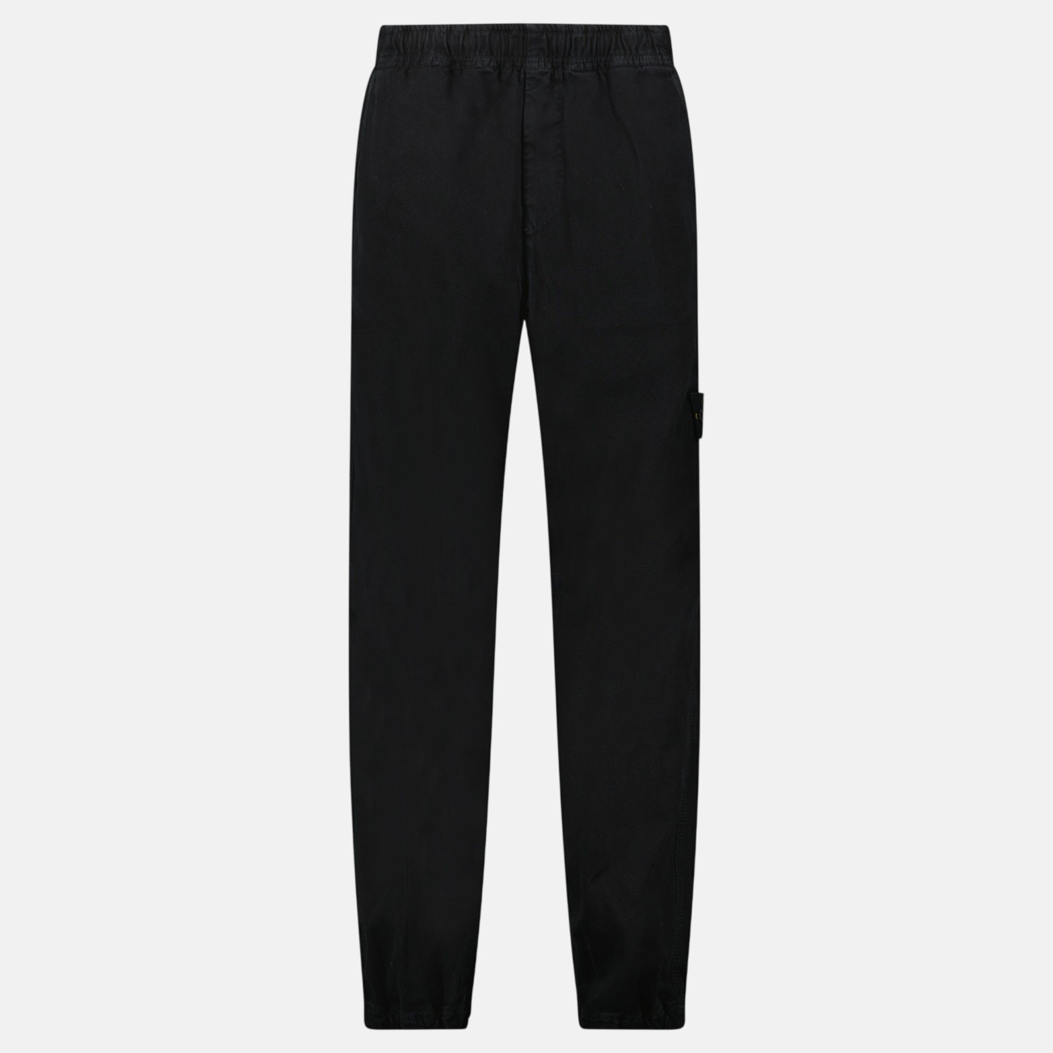 Stone Island Organic Panama Cotton 'Old' Effect Cargo Pants Black - A3 - northern threads uk