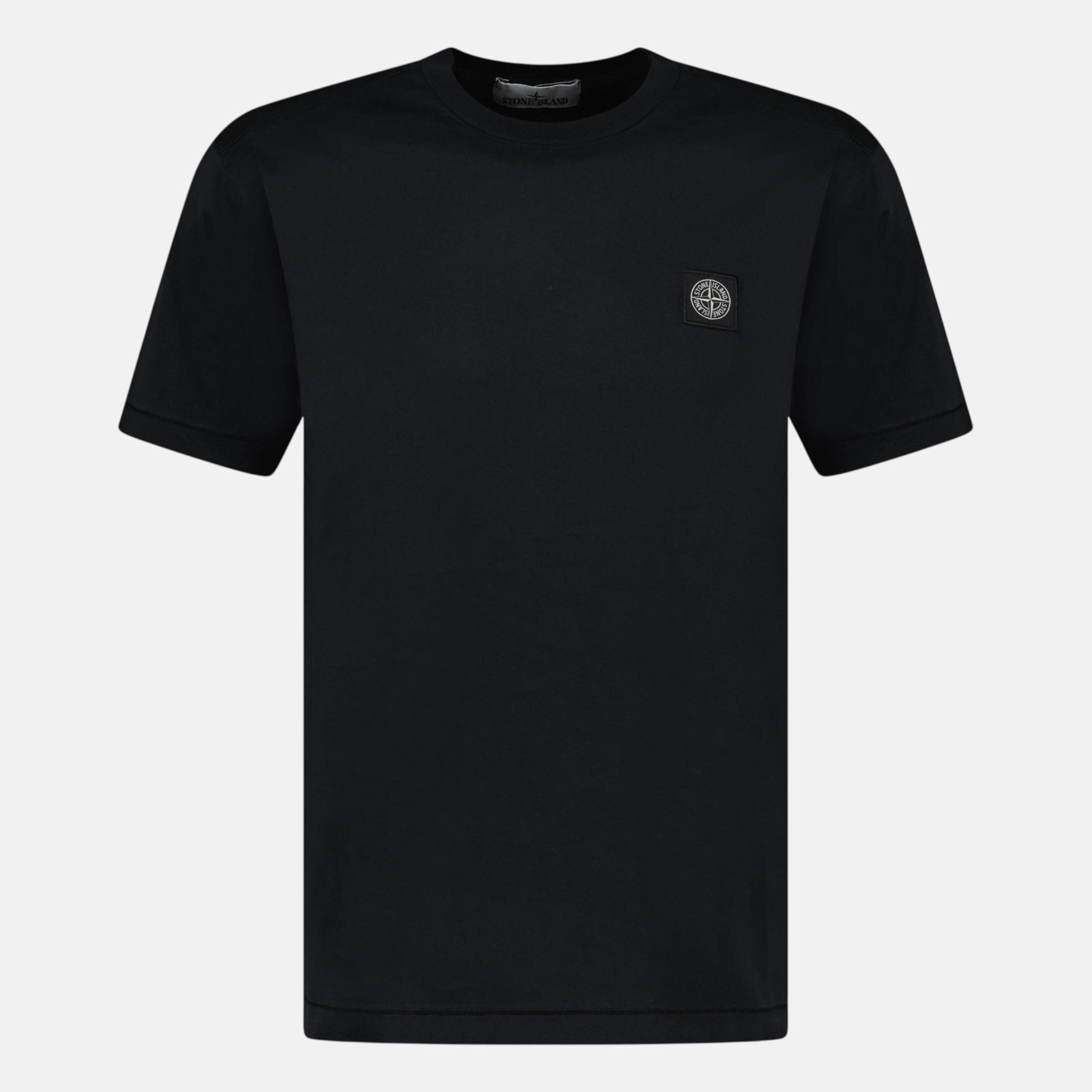Stone Island Slim FIt Compass Badge T-Shirt Black - G21 - northern threads uk