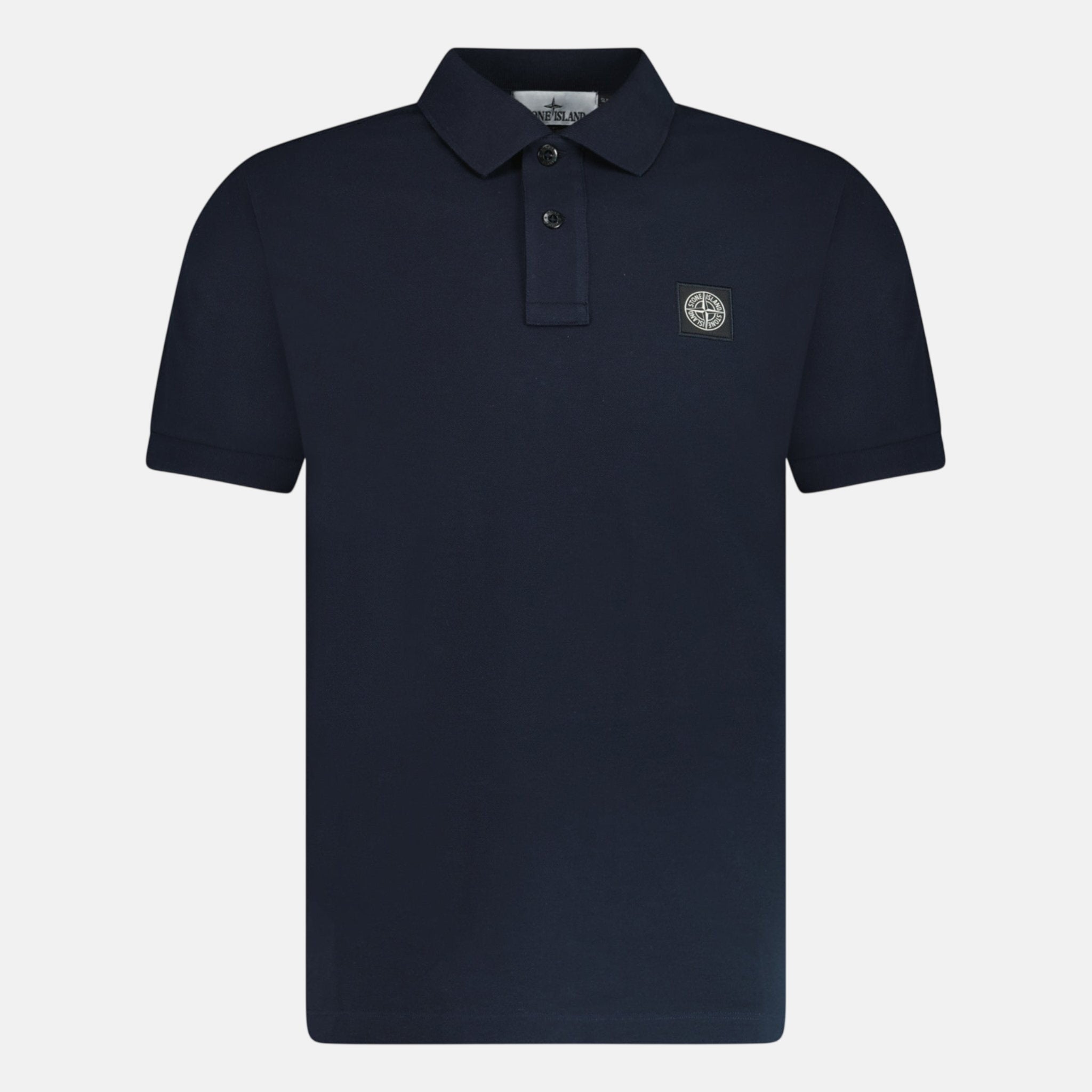 Stone Island Slim Fit Patch Polo Shirt Navy - G33 - northern threads uk