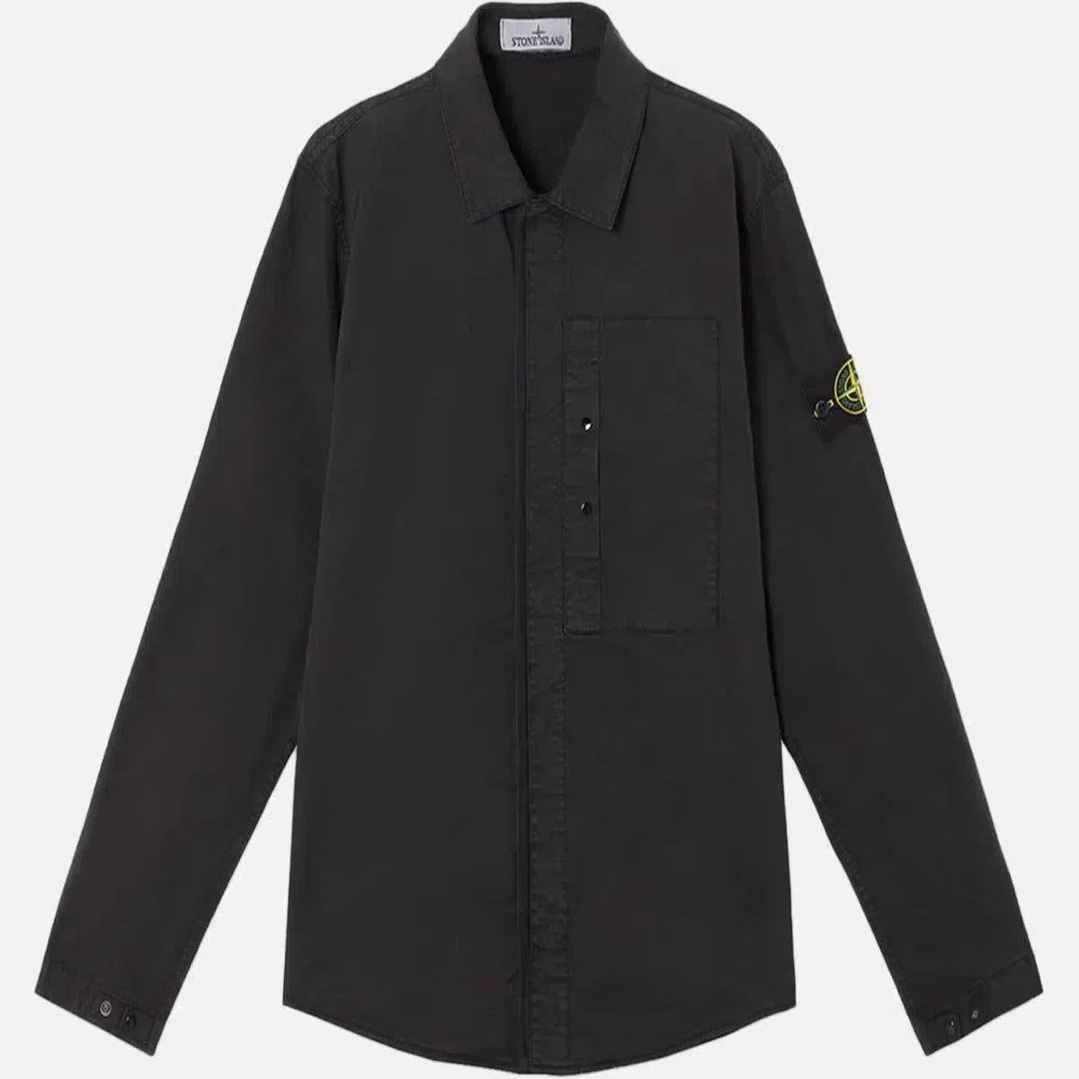 ジャケット・アウター Overshirt supima cotton stone  Stone Island Men's Supima Cotton Twill Stretch-TC Zip Shirt