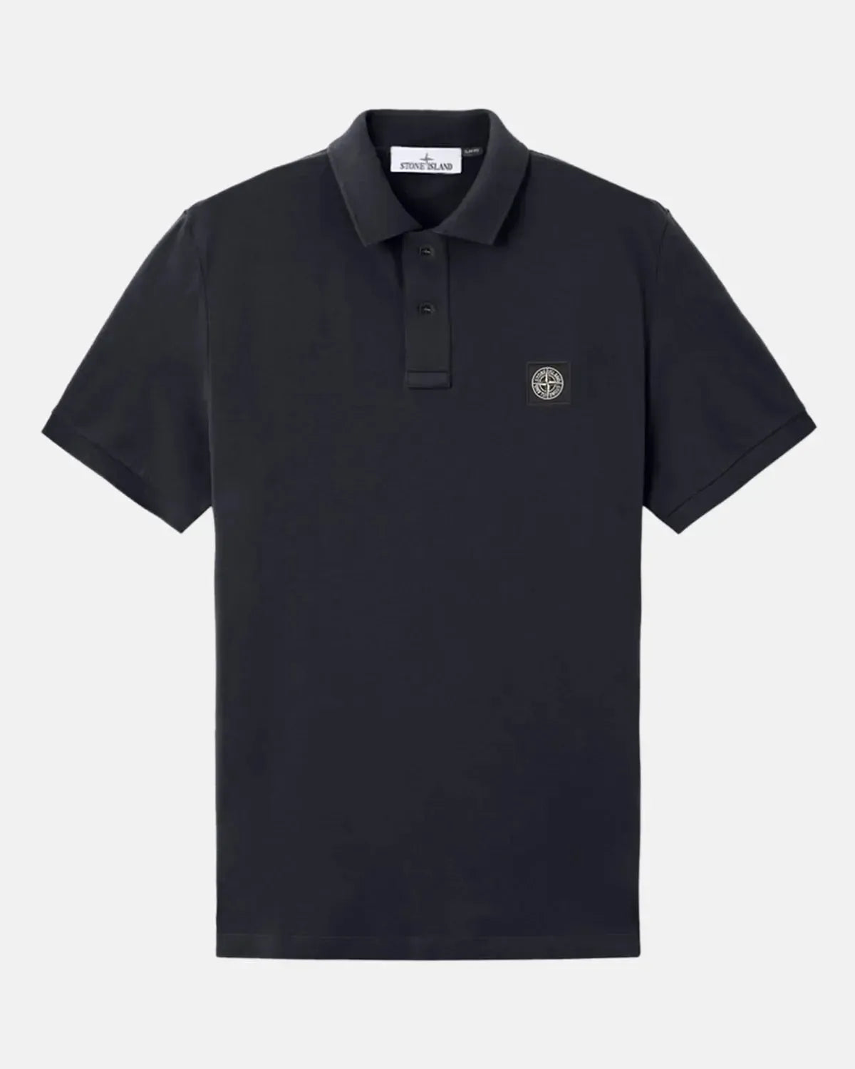 STONE ISLAND-STONE ISLAND 2200005 ORGANIC STRETCH COTTON SLIM FIT POLO SHIRT NAVY BLUE-NORTHERN THREADS DESIGNER MENSWEAR