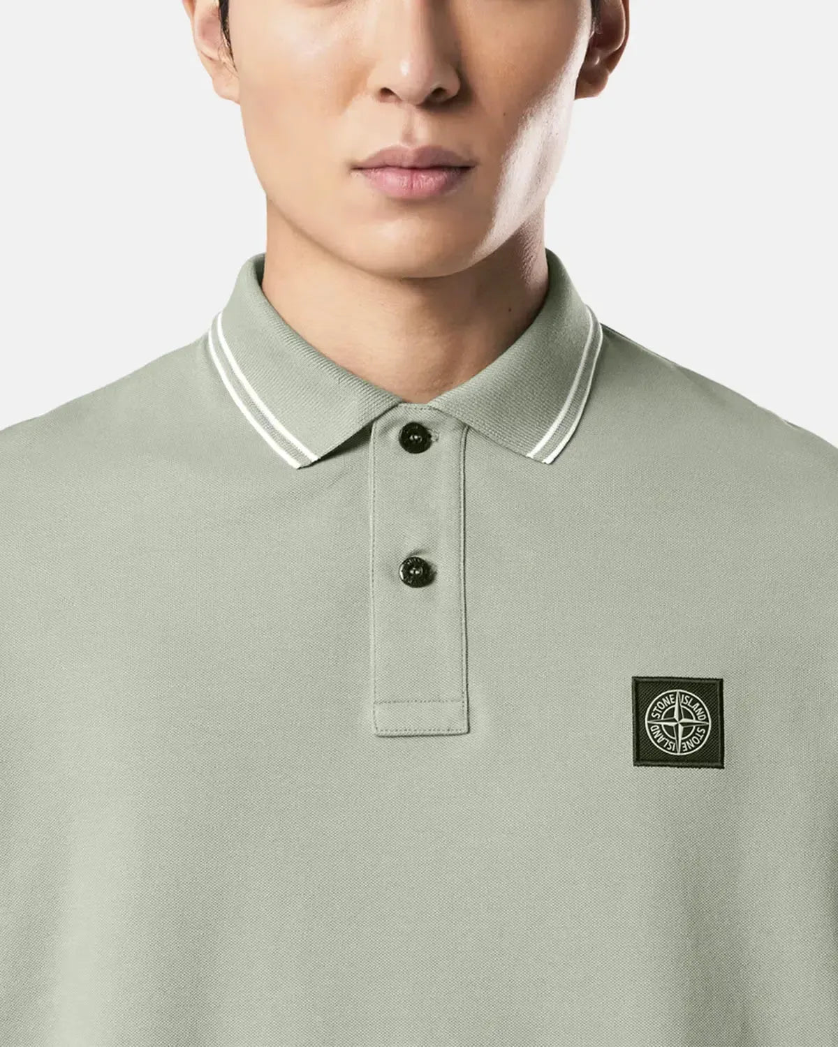 STONE ISLAND 22002SC ORGANIC COTTON ELASTANE PIQUE TIPPED