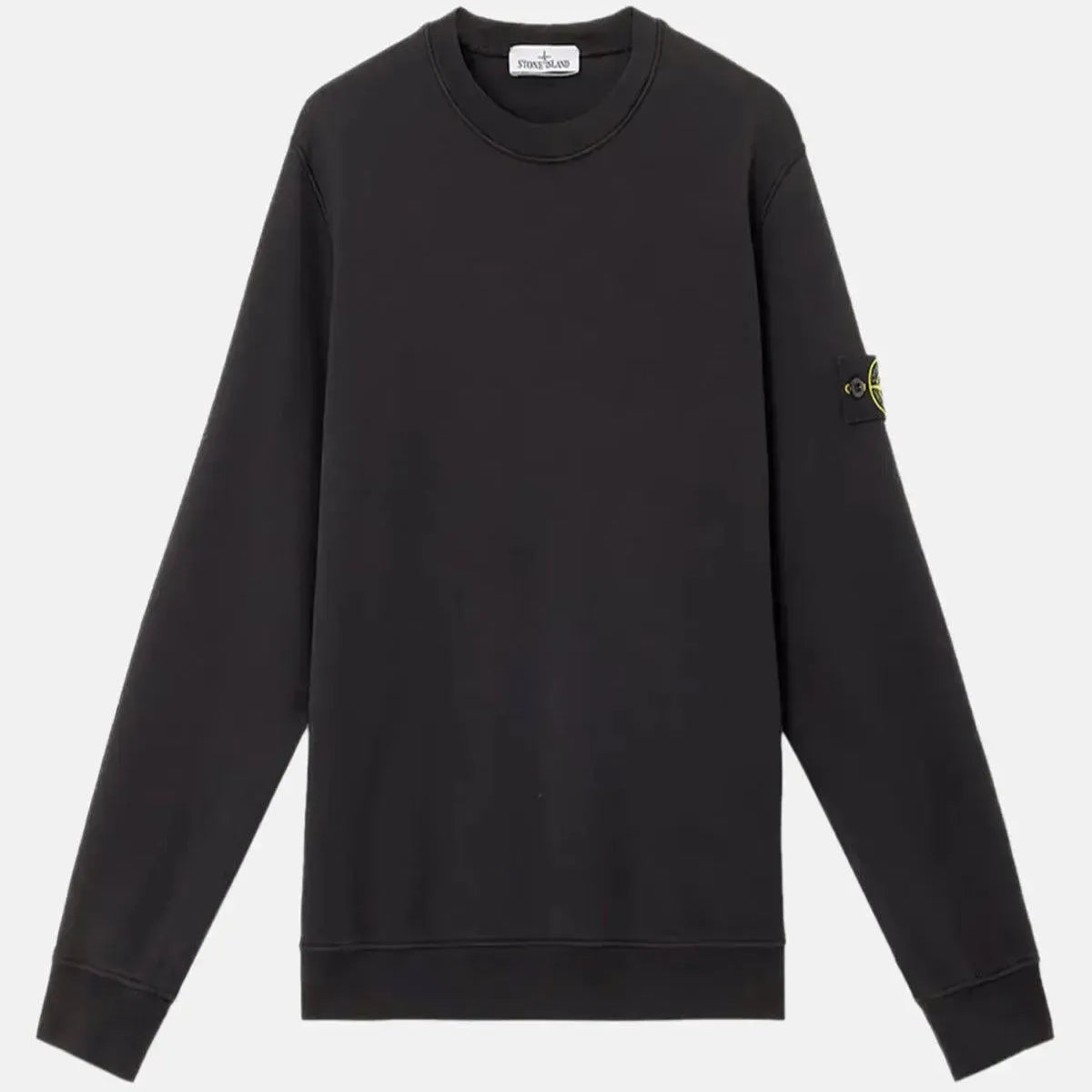 STONE ISLAND 6100044 ORGANIC COTTON FLEECE SWEATSHIRT BLACK