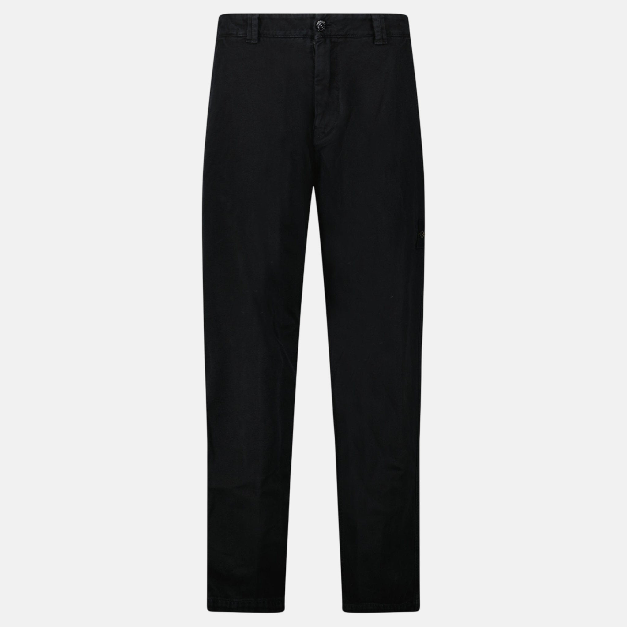 Stone Island’s Broken Twill ‘Old’ Effect Cargo Pants Black - A14 - northern threads uk